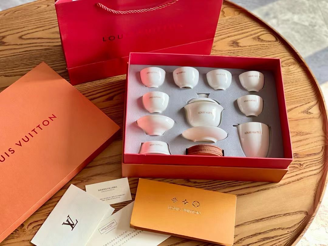 Louis Vuitton LV Coffee set pf 12 pieces - Louis Vuitton Cups | Aleppo Gift UAE
